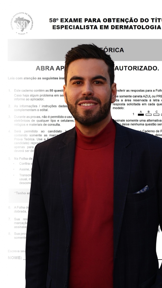 Professor Wesley Ferreira no curso preparatório TED SBD 2026 da Med4Med Derma